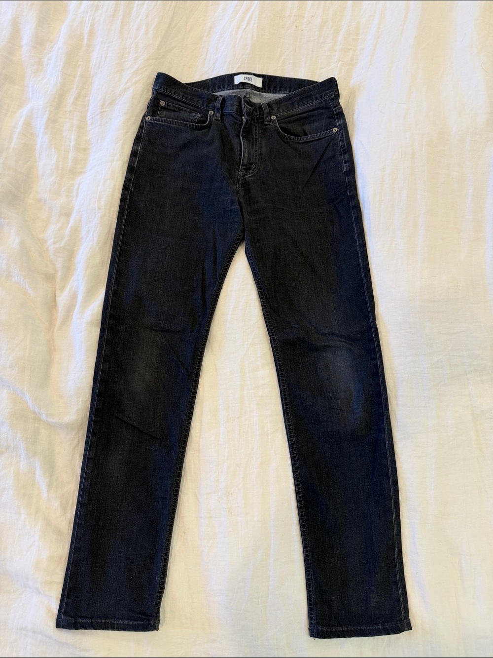 Spoke Men's Slim Stretch Black Jeans